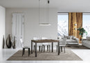 Tavolo Allungabile 120/380x90 cm Everyday Noce Gambe Antracite      