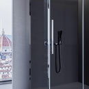 Box Doccia Angolare 1 Anta Scorrevole in Cristallo Fumè 8mm H195 Bonussi Alina Varie Misure