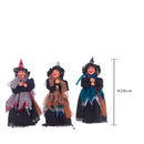 Set 6 Statuine Befana 28 cm in Tessuto e Plastica