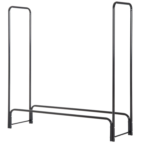Porte-bûches pour Cheminée 122x35x122 cm en Fer Noir acquista