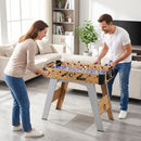 Mini Calcio Balilla Tavolo da Gioco 89x61,5x70 cm 2 Segnapunti Manuali in MDF Viola      