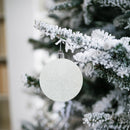 Set 24 Palle di Natale Ø7 cm Bianche per Alberi