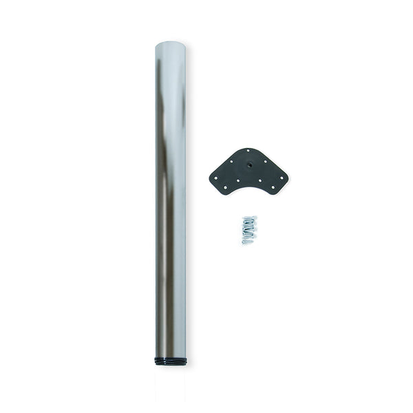 Pieds de table Ø80 mm en acier au nickel satiné Emuca prezzo