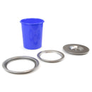 Pattumiera da Incasso per Piano Cucina 6 Litri in Acciaio e Plastica Emuca