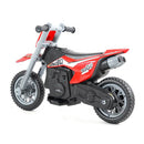 Moto Elettrica per Bambini 6V Motocross Rossa