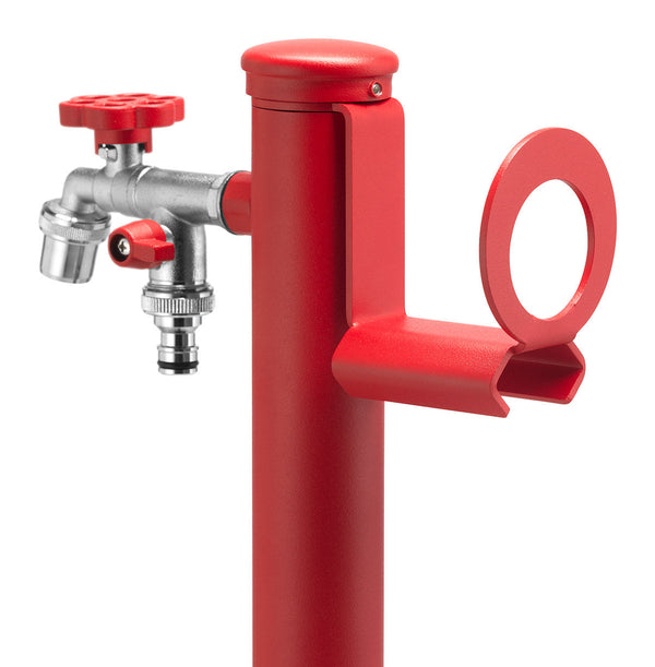 sconto Portatubo per Fontane da Giardino in Acciaio Belfer 42/PGS Rosso