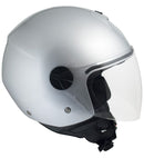 Casco Jet per Scooter Visiera Lunga CGM Florence 107A Argento