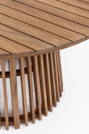 Tavolo da Giardino Ø120x74 cm in Legno di Acacia Rodano Natural