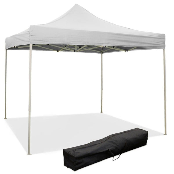 Gazebo Richiudibile Pieghevole 3x3m in Acciaio e PVC Impermeabile Bianco Seconda Scelta prezzo