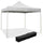 Tonnelle de jardin pliante 3x3m en acier et tissu Oxford blanc