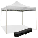 Gazebo Richiudibile Pieghevole 3x3m in Acciaio e PVC Impermeabile Bianco Seconda Scelta