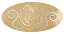 Pannello Nativity Oro 120x2x60 cm in Ferro MDF e Specchio Oro