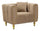 Poltrona Alma Grigio con Cuscino 81x97x71 cm in Legno e Poliestere