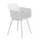 Chaise de jardin Vannes 49x48,5x81,5 h cm en plastique blanc