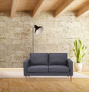 Divano 2 Posti Ramsey 137x73x82 h cm in Tessuto Grigio scuro