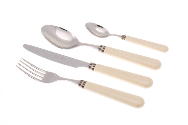 Ménagère de Service 24 Pièces en Acier Inoxydable Rivadossi Sandro Mistral Ivoire sconto