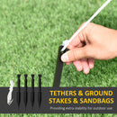 Babbo Natale Gonfiabile 89x44x178 cm con Occhiali da Sole e Luci LED