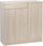Armoire 2 Portes 1 Tiroir 77x80x34 cm Orme Clair