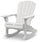 Fauteuil à Bascule de Jardin 80,5x92x100,5 cm en Résine Keter Rocking Adirondack Blanc