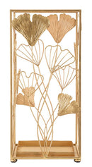 Portaombrelli Oro Leaf 22,5x22,5x48,5 cm in Ferro 