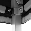 Gazebo Richiudibile Pieghevole 3x3m in Acciaio e PVC Impermeabile Nero