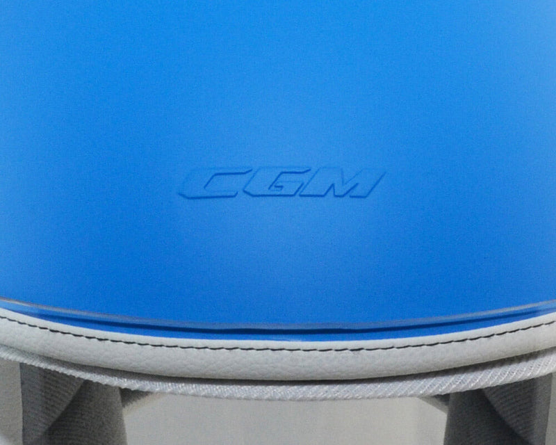 Casco Demi-Jet per Bambini Visiera Lunga CGM Magic Smile 205S Azzurro Opaco Varie Misure