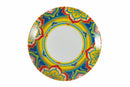 Servizio Piatti 18 Pezzi in Porcellana e Gres Multicolor Villa d'Este Home Tivoli Calamoresca