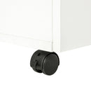 Mobile TV in Legno 2 Cassetti e 1 Anta Bianco 60x65x35 cm 