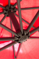 Ombrellone da Giardino Decentrato in Alluminio Ø3 mt Soriani Kios Lampara Rosso