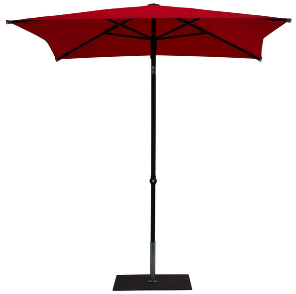 Ombrellone da Giardino 2x2 m Palo Ø38 mm in Alluminio Tessuto Poliestere Trend Rosso sconto