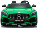 Macchina Elettrica per Bambini 2 Posti 24V con Licenza Mercedes GTR AMG Verde
