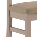 Set 2 Sedie 44x45xH82 cm in Legno Laccato Monaco Tortora