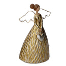 Angelo resina oro con ali led cm 12,5x7xh20,5