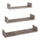 Lot de 3 Etagères Murales 60-50-40x15,5x8 cm en Fibre de Bois Magnétique Chêne Moka