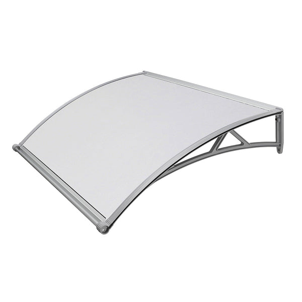 Auvent compact en polycarbonate satiné opale avec égouttoir 140x90 cm prezzo