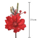 Set 12 Pick con Magnolia H21 cm Rosso