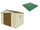 Plancher pour Jardinière 325x240x233 cm en Plastique Vert