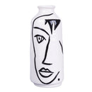 Vaso con Viso Ø9,8x24 cm  in Ceramica VdE Tivoli 1996 Vis a Vis