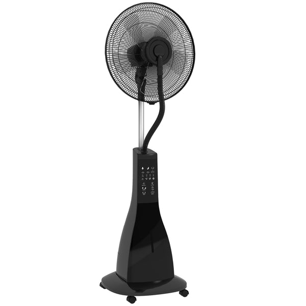 Ventilatore Nebulizzatore da Terra 44,5x38,5x120 cm con Serbatoio 3L 3 Modalità e 3 Velocità Nero sconto
