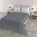 Trapuntino Estivo Effetto Water Washed in Microfibra Grigio Scuro e Grigio Chiaro Varie Misure
