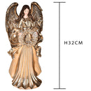 Statuina Angelo con Corona 35 cm in Resina