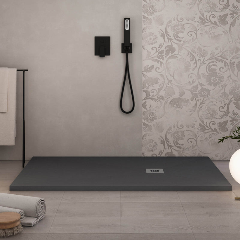 Piatto Doccia in Pietra Bonussi Everest Antracite Varie Misure