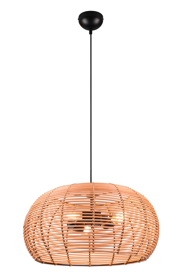 Lampada a Sospensione da Interno Attacco E27 in Tessuto Naturale prezzo