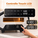 Forno per Pizza Elettrico da Interno 46x49,7x28 cm con 8 Programmi Preimpostati 430°C Timer e Pietra in Ceramica per Pizza da 30,5 cm 2200 W      