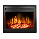 Camino Elettrico da Incasso 62,9x77,9x22 cm Effetto Fiamma 1950W Carmen Nero