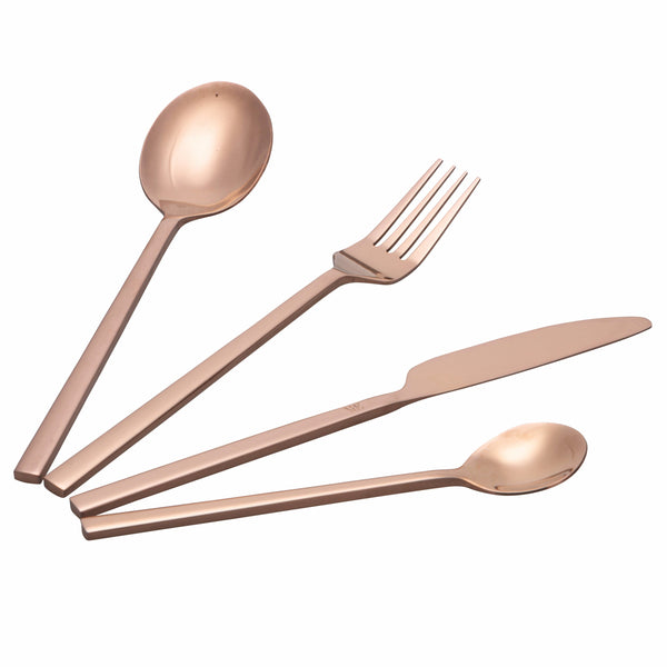 acquista Ménagère de Couverts 24 Pièces Cuivre Finition Acier Poli VdE Tivoli 1996 Stylo