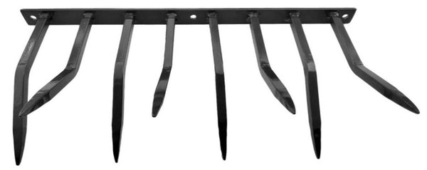 Barrière Anti-intrusion avec Pointes en Acier 49x24 cm pour Balcons Murs Relief Noir acquista