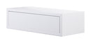 Mensola da Parete 1 Cassetto 45x13,4x20 cm in Fibra di Legno Lego Bianco
