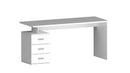 Scrivania 3 Cassetti 160x60x75 cm New Selina Bianco Lucido  