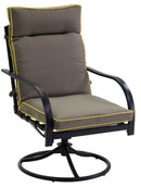 Set Salotto da Giardino in Metallo Taranto Antracite